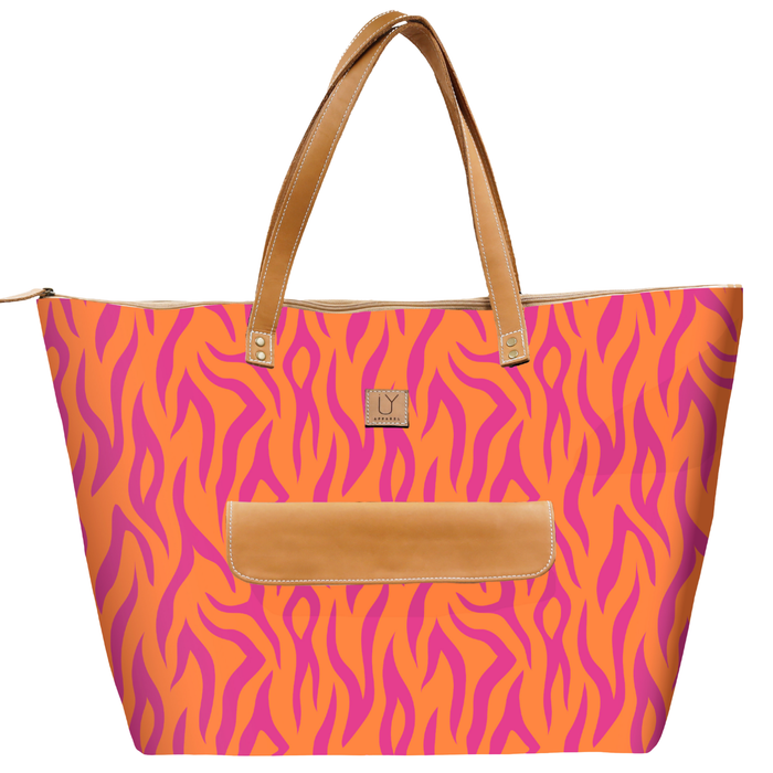 Beach Bag - Tangerine Tiger