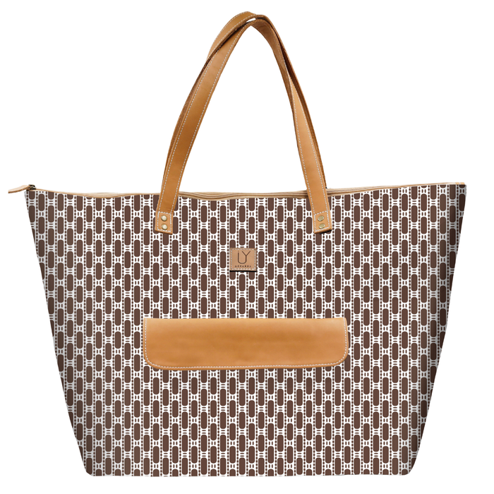 Beach Bag - African Tweed Brown