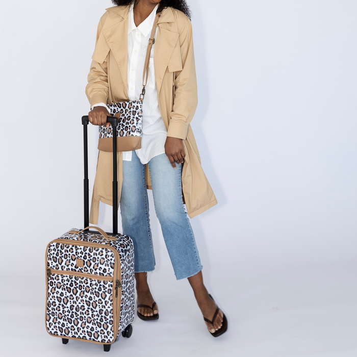 Cabin Overnight Bag - Leopard Sand
