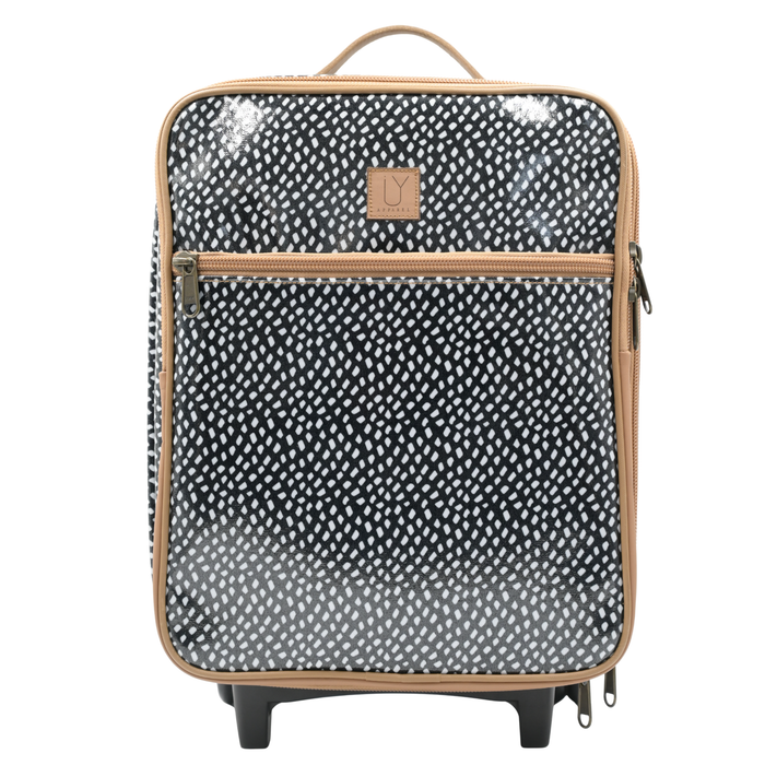 Cabin Overnight Bag - Scatter White on Black