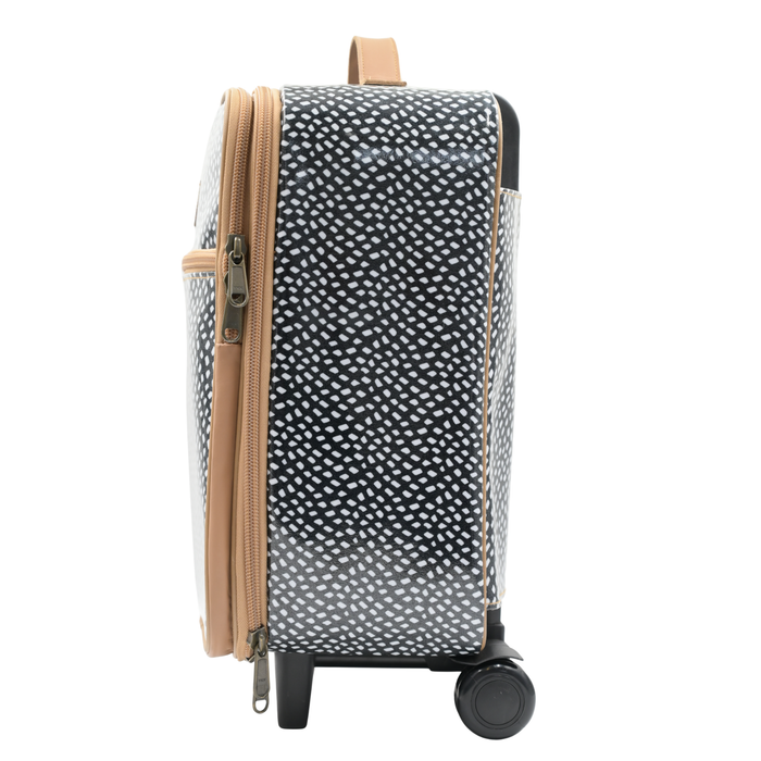 Cabin Overnight Bag - Scatter White on Black