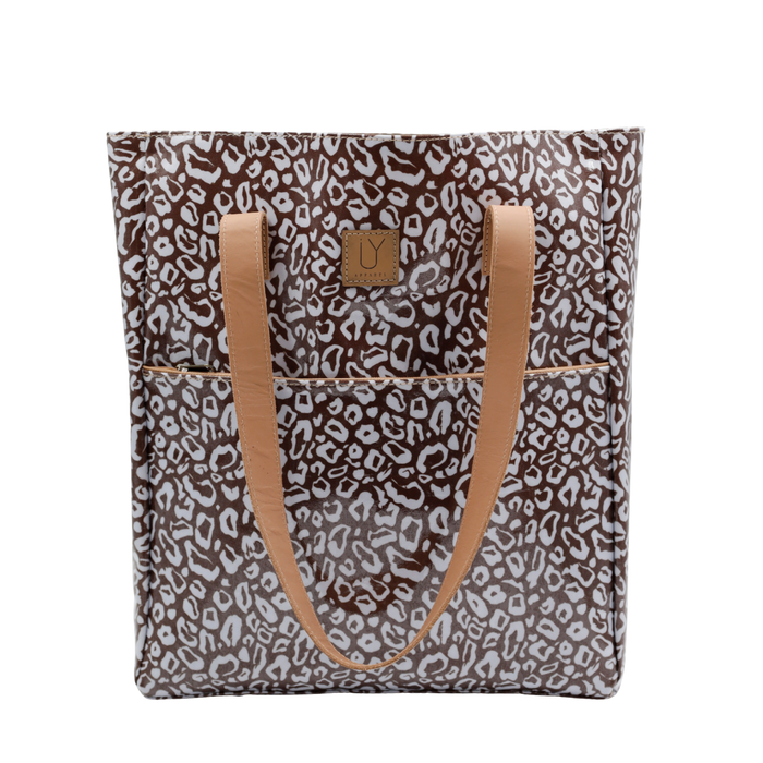 Campus Tote - African Footprint White