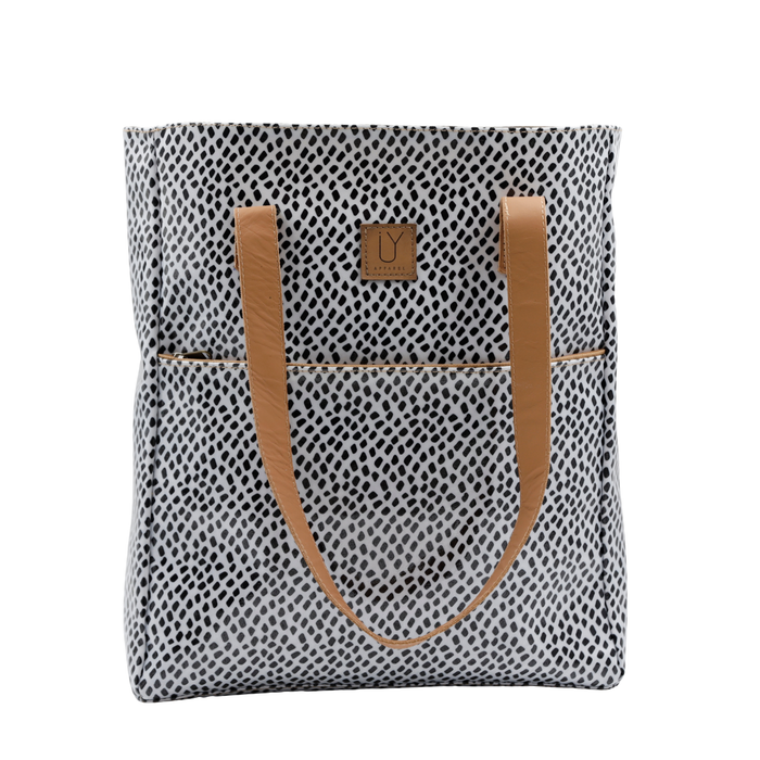 Campus Tote - Scatter Black on White