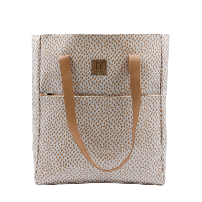 Campus Tote - Scatter Gold on White