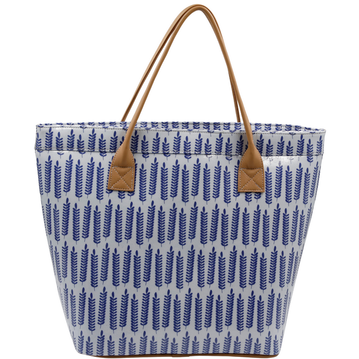 Classic Tote - Leaves Blue