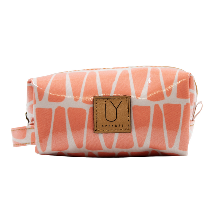 Cosmetic Bag - Cracked Earth Coral