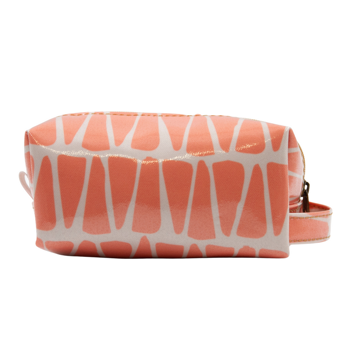 Cosmetic Bag - Cracked Earth Coral