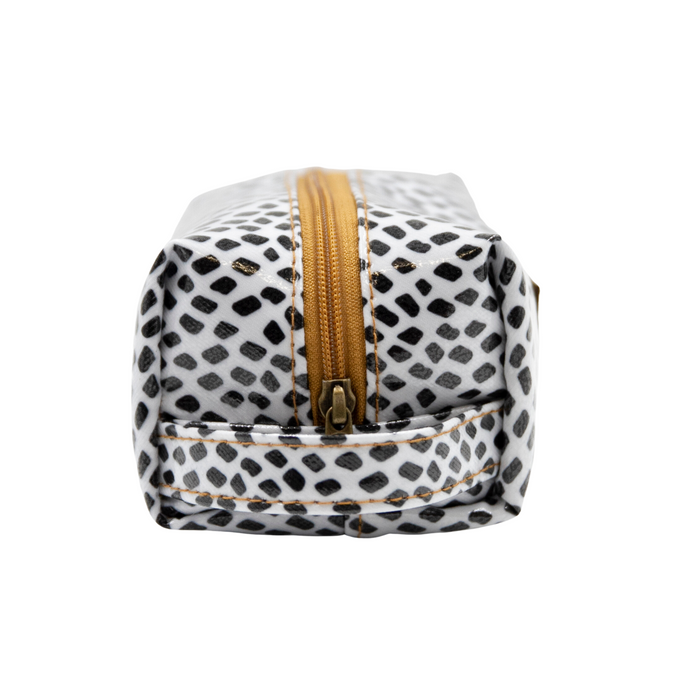Cosmetic Bag - Scatter Black on White
