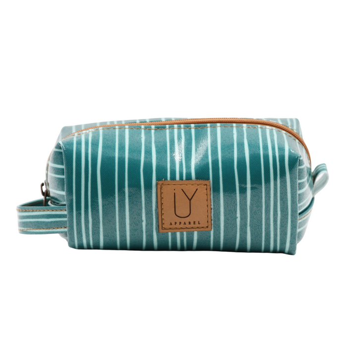 Cosmetic Bag - Stripe Green