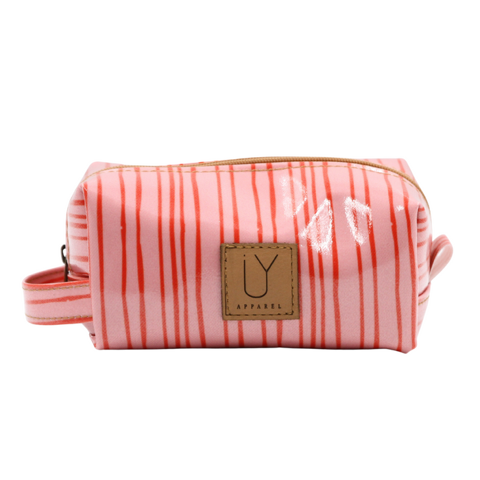 Cosmetic Bag - Stripe Pink