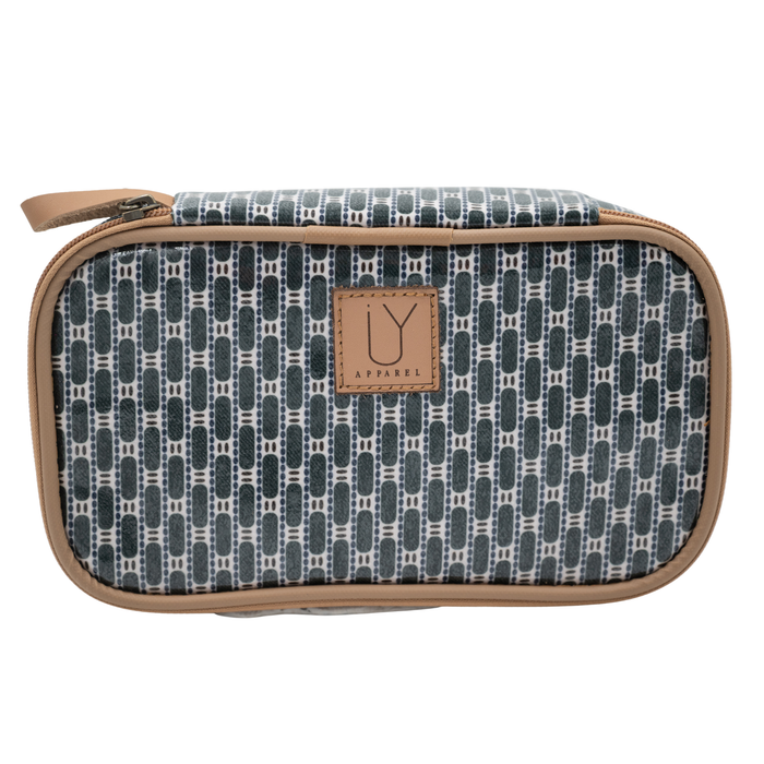Cosmetic Pod - African Tweed Green
