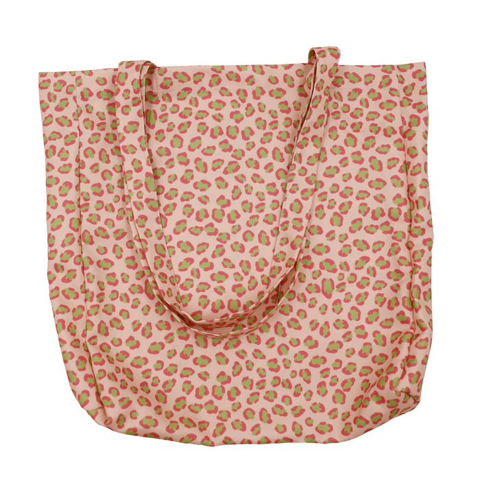 Cotton Tote - Leopard Pink