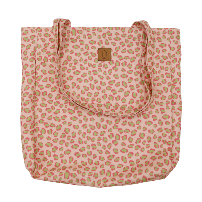 Cotton Tote - Leopard Pink