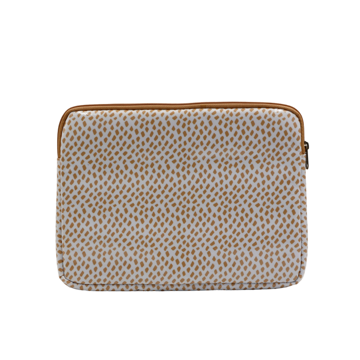 iPad Sleeve - Spot Gold on White
