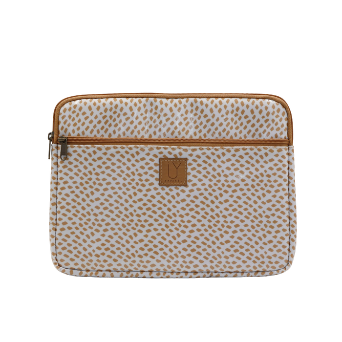 iPad Sleeve - Spot Gold on White