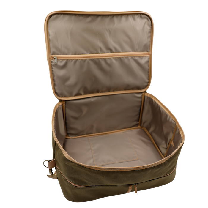 Overnight Bag with Leather Handles - Candy Stripe