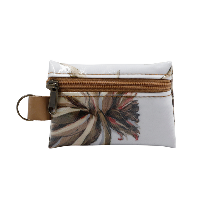 Keyring Pouch - White Aloe