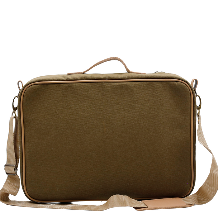 Laptop Bag - Khaki Canvas