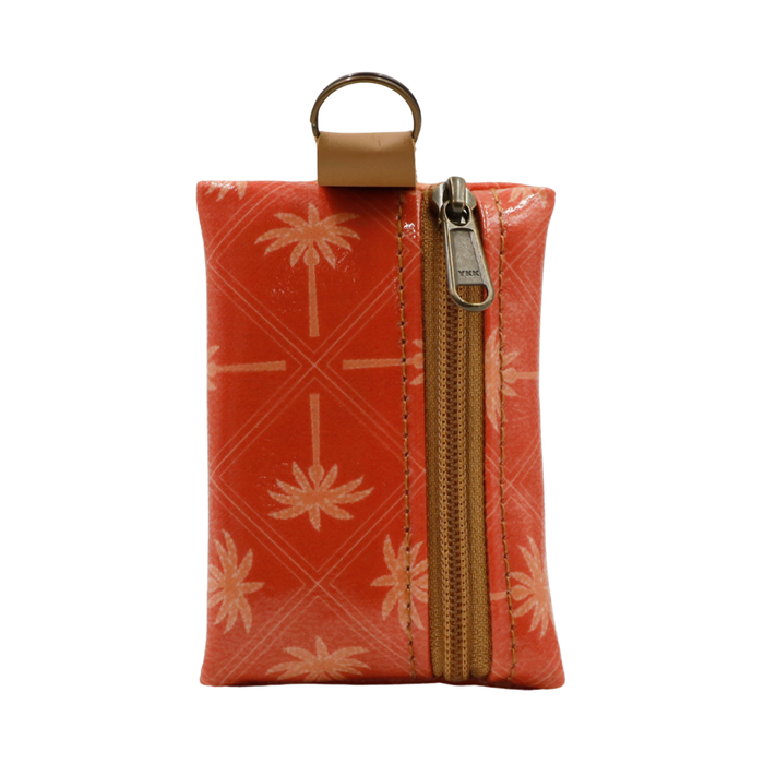 Keyring Pouch - Palm Tangerine