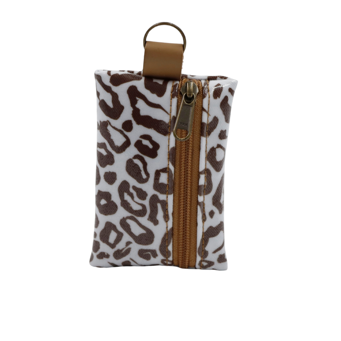 Keyring Pouch - African Footprint Brown