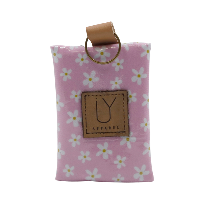 Keyring Pouch - Pink Daisy