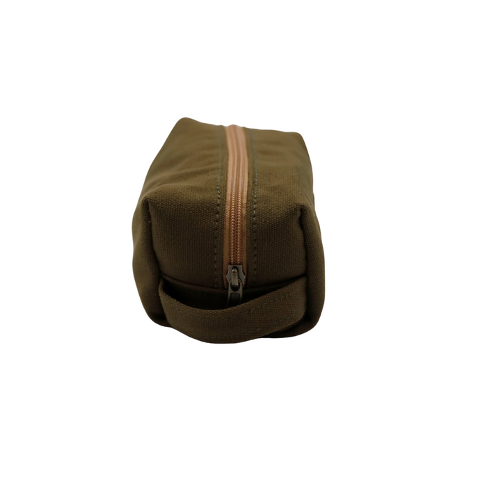 Cosmetic Bag - Khaki Canvas