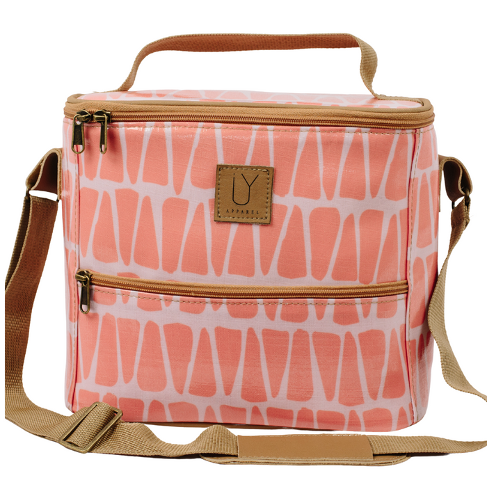 Lunch Cooler - Cracked Earth Coral