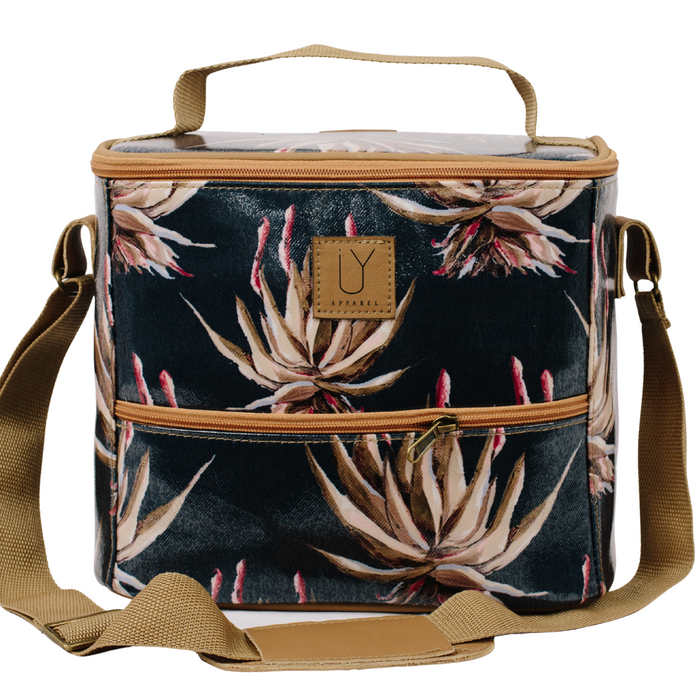 Lunch Cooler - Navy Aloe