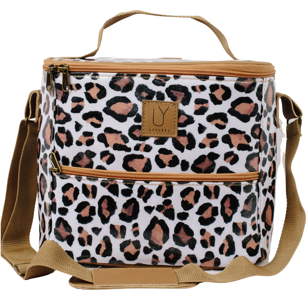 Lunch Cooler - Leopard Sand — IY Apparel