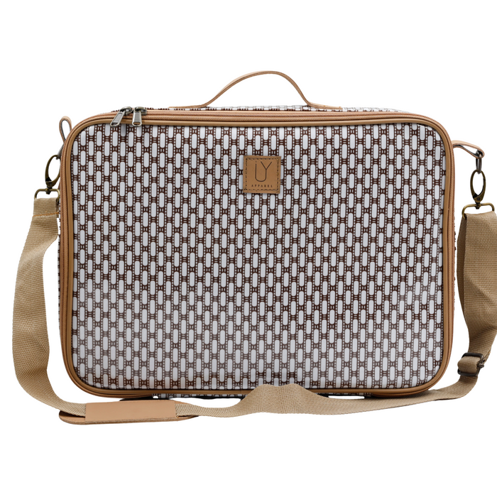 Laptop Bag - African Tweed White