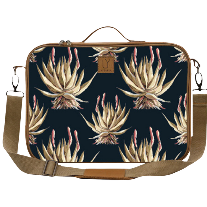 Laptop Bag - Navy Aloe