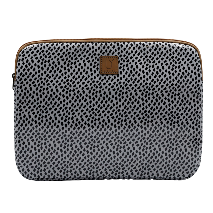Laptop Sleeve Large - Scatter Black on White
