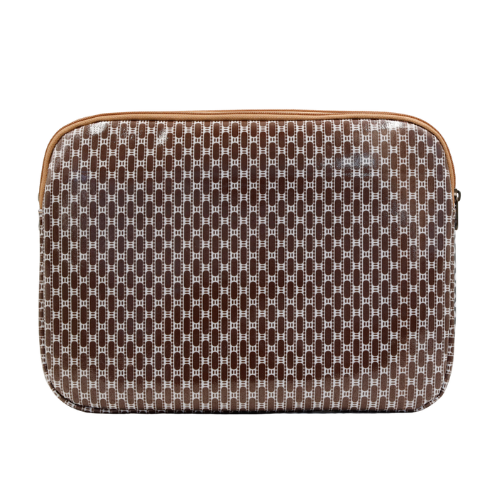 Laptop Sleeve Medium - African Footprint Brown