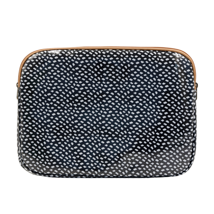 Laptop Sleeve Medium - Scatter White on Black