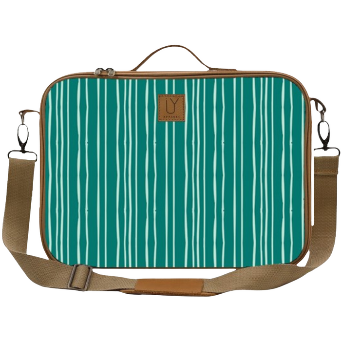Laptop Bag - Stripe Green