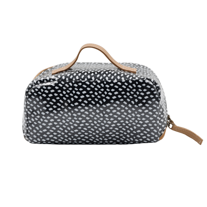 Large Cosmetic Bag - Scatter White on Black