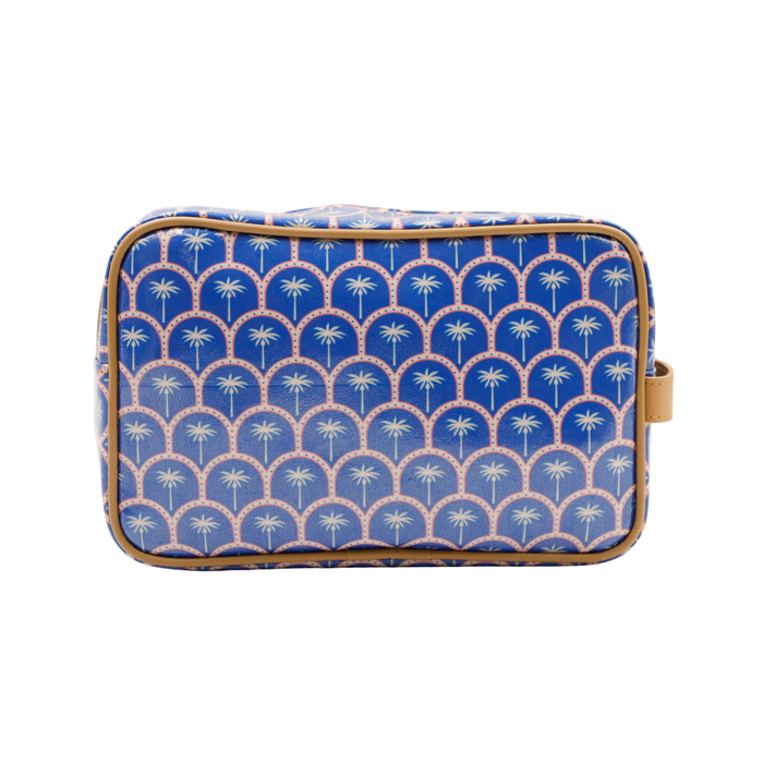 Large Toiletry Bag - Palm Blue