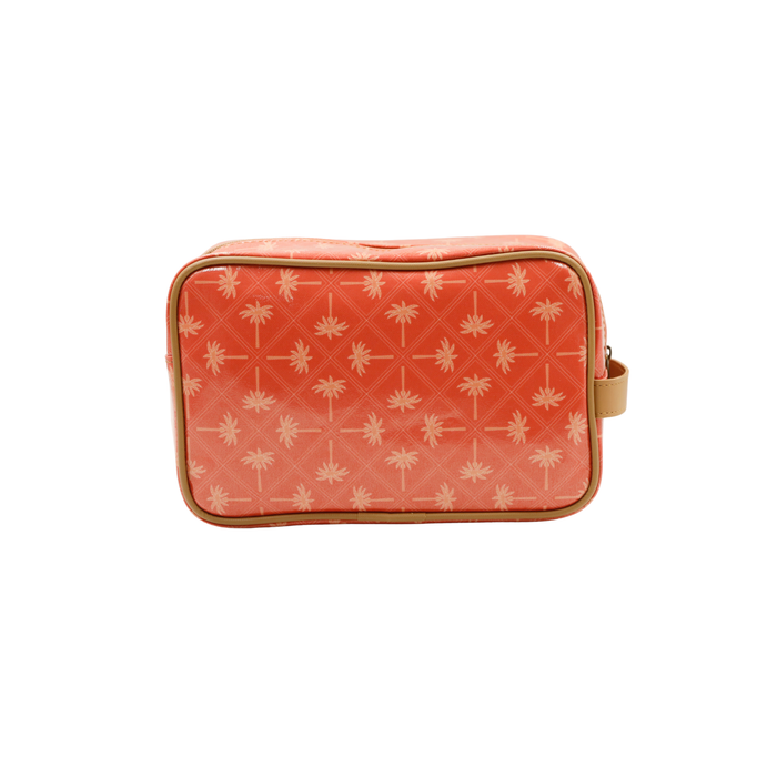 Large Toiletry Bag - Palm Tangerine