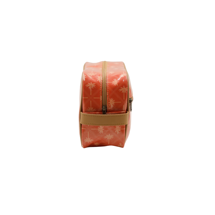 Large Toiletry Bag - Palm Tangerine