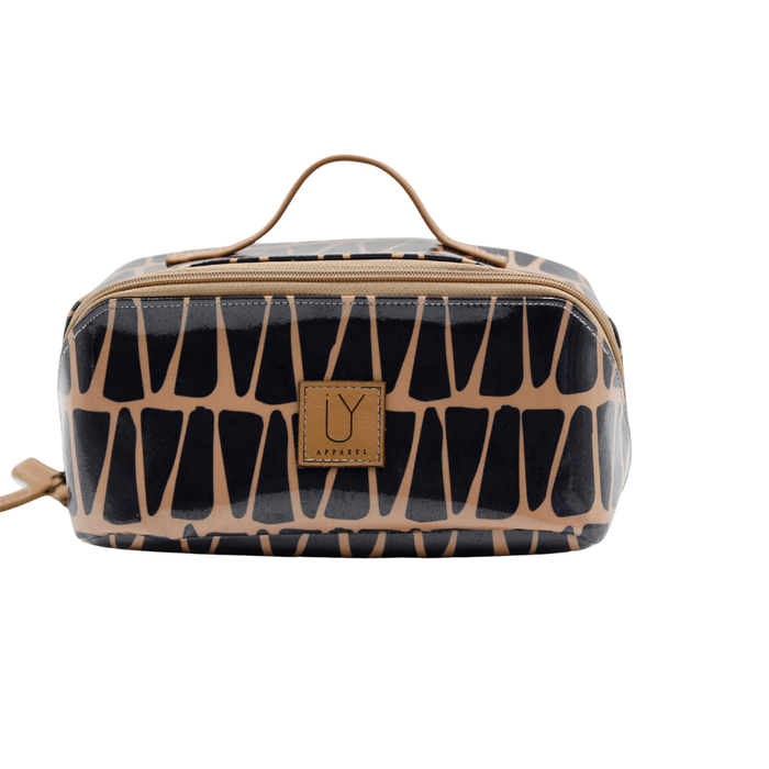 Large Cosmetic Bag - Cracked Earth Sand