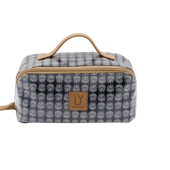 Large Cosmetic Bag - Protea Black