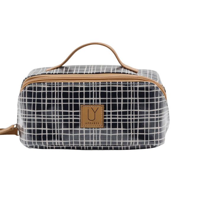 Large Cosmetic Bag - Weave Black