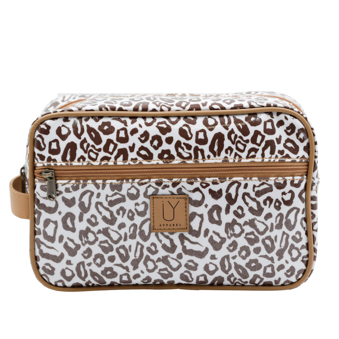 Large Toiletry Bag - African Footprint Brown