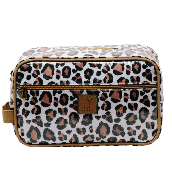 Large Toiletry Bag - Leopard Sand