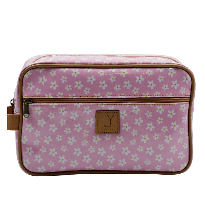 Large Toiletry Bag - Pink Daisy