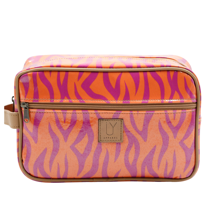 Large Toiletry Bag - Tangerine Tiger