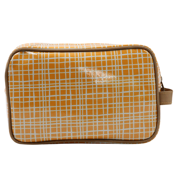 Large Toiletry Bag - Weave Yellow