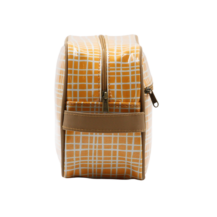 Large Toiletry Bag - Weave Yellow