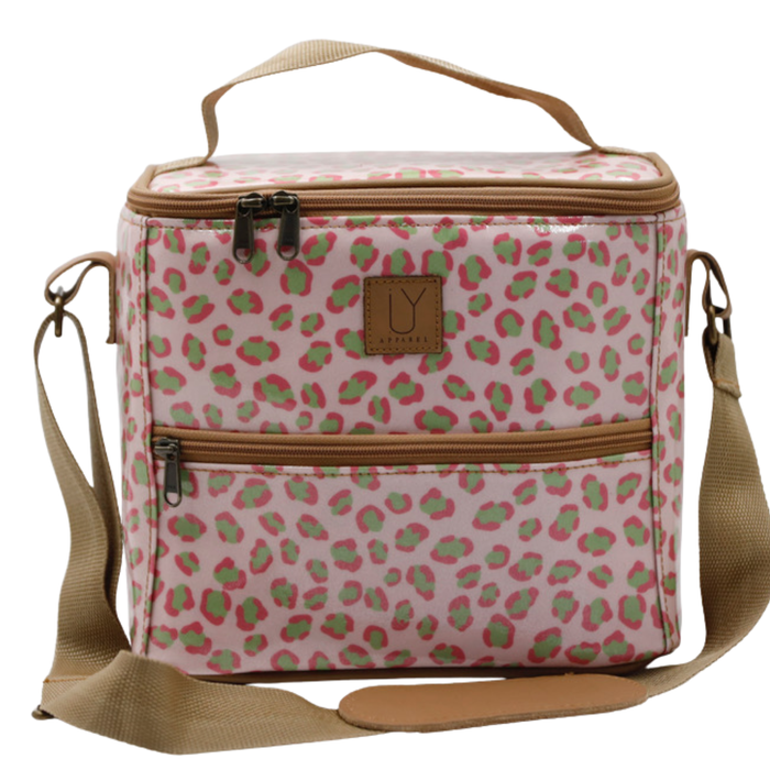 Lunch Cooler - Leopard Pink