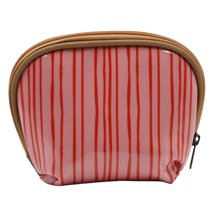 Make-up Pouch - Stripe Pink